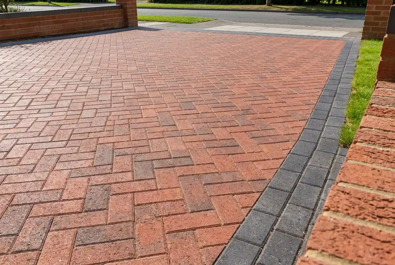 Neat block paving finish by Driveline Paving Services in Berkshire